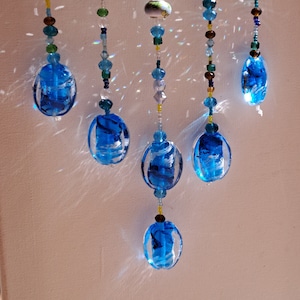 Feen-Kristallperlen Suncatcher, handgefertigter Treibholz Perlen Suncatcher