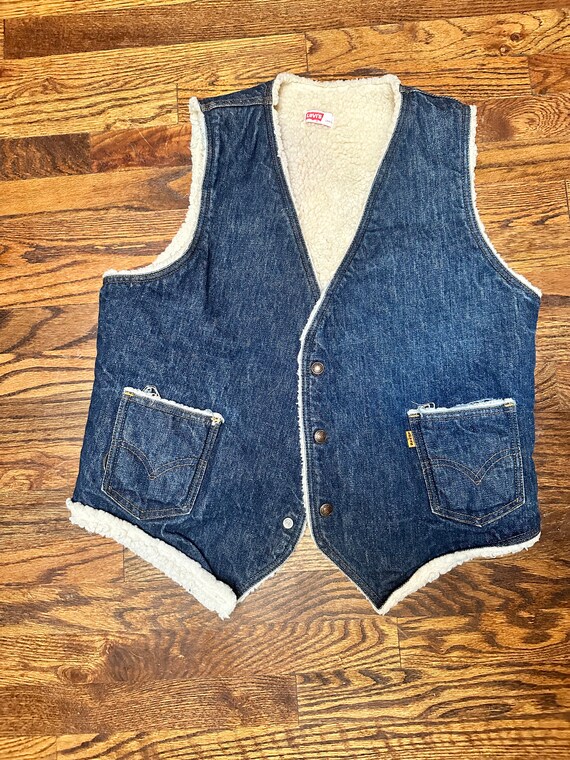 ~1980'S Levi's Orange Tab Bootcut Denim Pants, Men's Size W31 (approx.), Vintage unclear blue type Vintage Second Hand