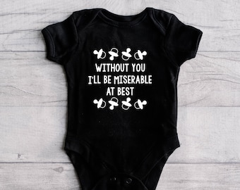Emo Baby Bodysuit, "Without You" Lyric, Punk Rock Style