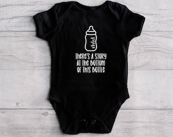 There's A Story at the Bottom of This Bottle | Lyric Bodysuit | Band Bodysuit | Punk Rock Bodysuit