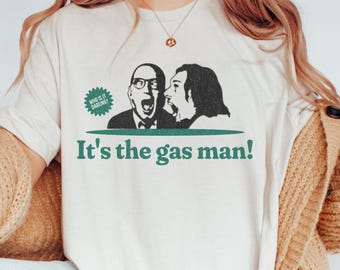 Es la camiseta de hombre del gas, unisex, divertida, con chiste, retro, de la serie de televisión clásica, diseño de moda, regalo ideal para él.