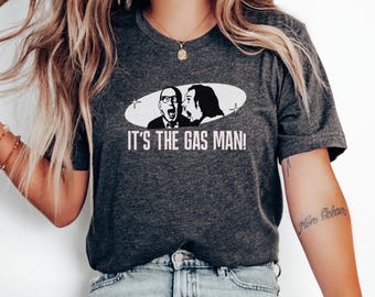 Es la camiseta de hombre del gas, unisex, divertida, con chiste, retro, de la serie de televisión clásica, diseño de moda, regalo ideal para él.