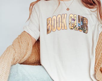 Camiseta de regalo para club de lectura, estética vintage, regalo para amantes de los libros, camiseta premium, camiseta minimalista unisex, lector bibliotecario.