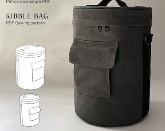 Portacibo per cani | Borsa per crocchette l Cartamodello PDF