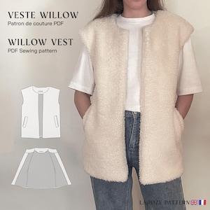 Sleeveless vest l PDF sewing pattern