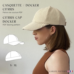 Baseball cap, dockworker | PDF sewing pattern