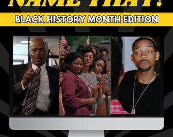 Black History Month Trivia Game – Name That Movie & Song (PowerPoint Download)