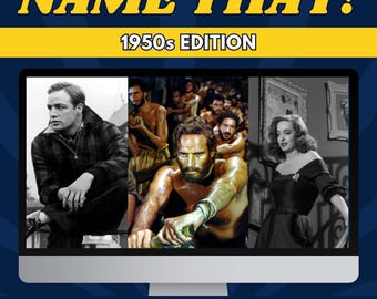 1950s Movie & Song Trivia Game Bundle (PowerPoint Download)