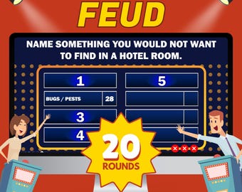 Freundliche Fehde - Powerpoint Download | Familien Fehden Spiel | Familien Fehde Gesellschaftsspiel | Meinungsumfrage! Spiel