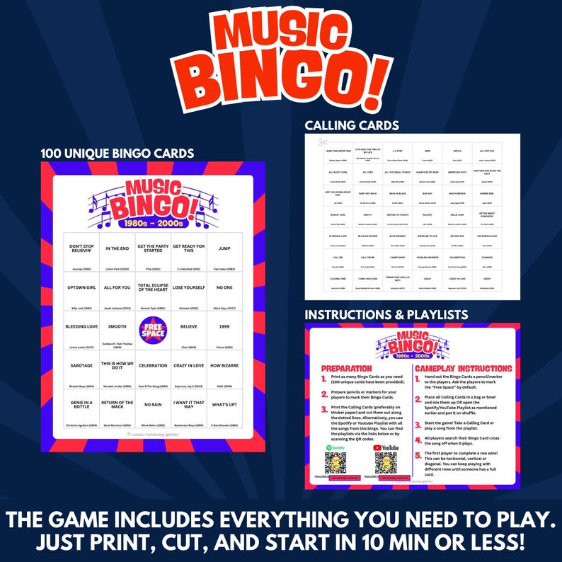 The Game Includes Everything You Need to Play. Just Print, Cut, and Start in 10 Min or Less!