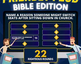 Friendly Feud Bible Edition – Church Group PowerPoint Game (Digital Download)