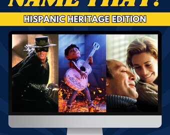 Hispanic Heritage Trivia Game – Name That Movie & Song (PowerPoint Download)