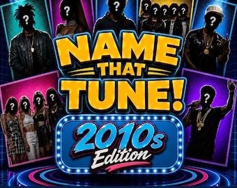 2010s Name That Tune Game | Music Trivia for Millennials | Nostalgia Game Night | Party Game | Digital Download | PowerPoint Google Slides