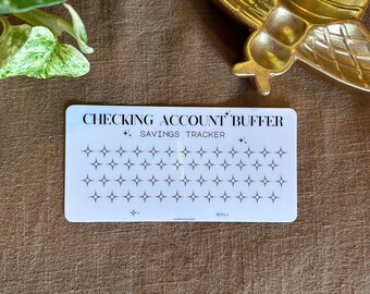 Checking account buffer savings tracker