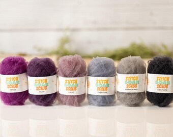 Lion Brand Yarn Stitch Soak Scrub 6 Mini Skeins Sample Pack