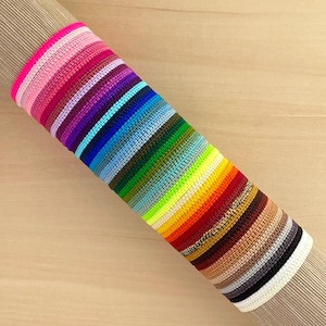 Handmade Thin Macrame Square Knot Bracelet, 48 Colour Options, Friendship Stacking Jewellery