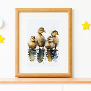 Group of Cute Baby Ducks Digital Download for Nursery Room