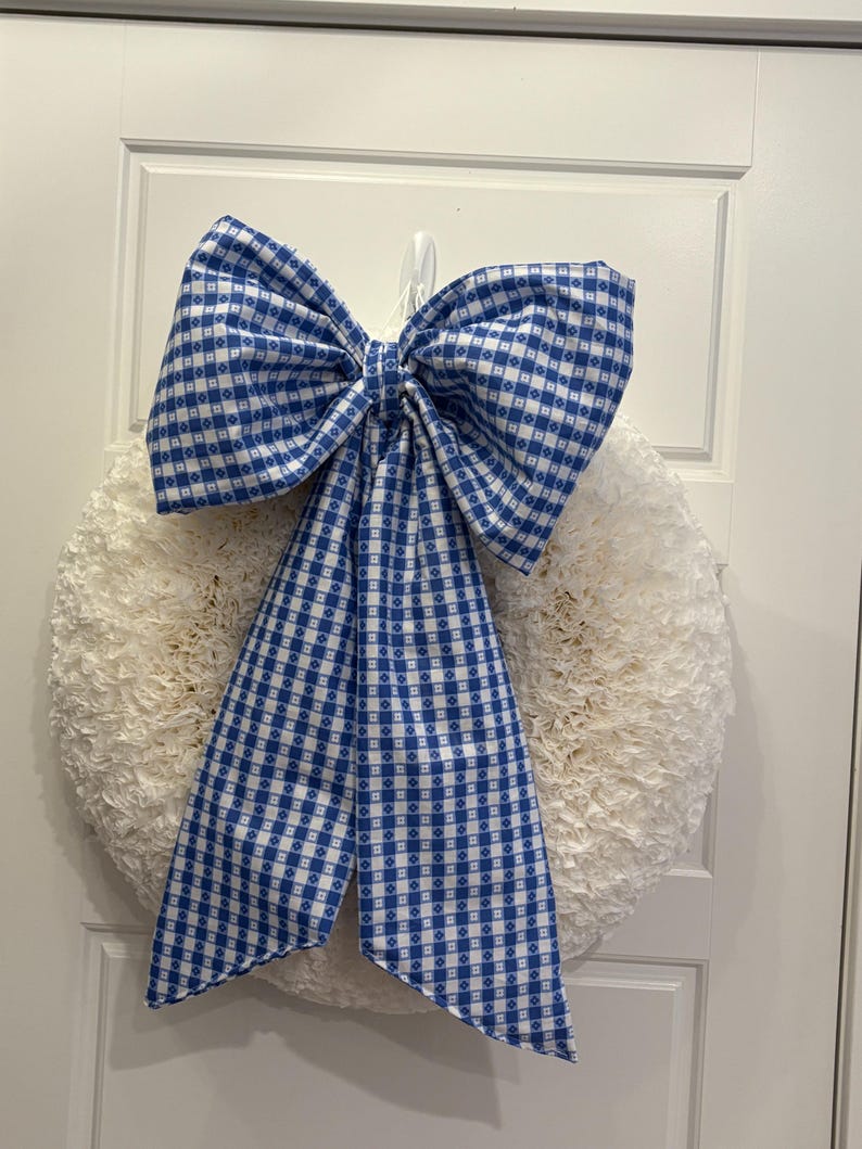 White coffee filter wreath! image 6