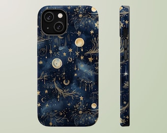 Mobilskal med himmelsk måne | Estetiskt mobilskal | Boho iPhoneskal | MagSafe mobilskal