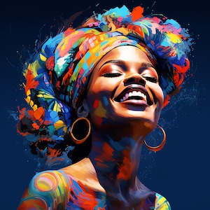African woman with bright smile