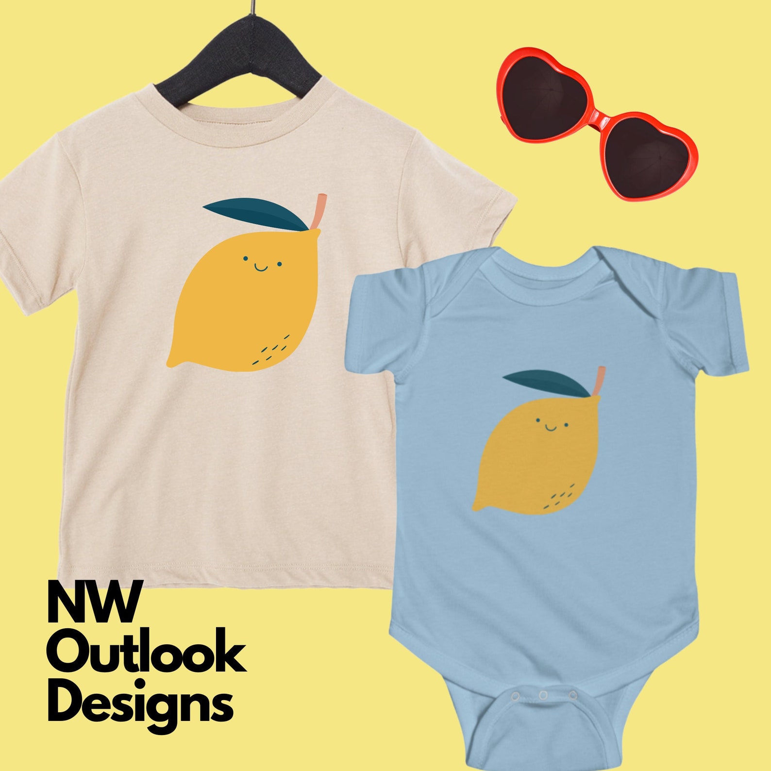 Kids Cute Lemon Fruit t-shirt