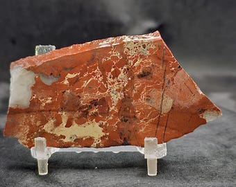 African Painted Valley Jasper from Namibia, Lapidary Slab, natural stone for cabbing, not polished