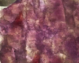 Pink Tourmaline and Lepidolite from Madagascar, Stabilized in Cactus Juice. Lapidary Slab, natural stone for cabbing, not polished