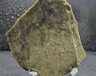 Gold Sheen Obsidian from Mexico, Lapidary ENDCUT, TAPERED, natural stone for cabbing, not polished