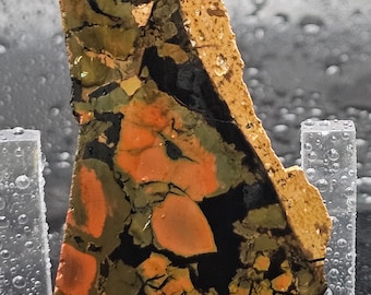 Whiskey Creek Jasper from Idaho, Lapidary Slab, natural stone for cabbing, not polished