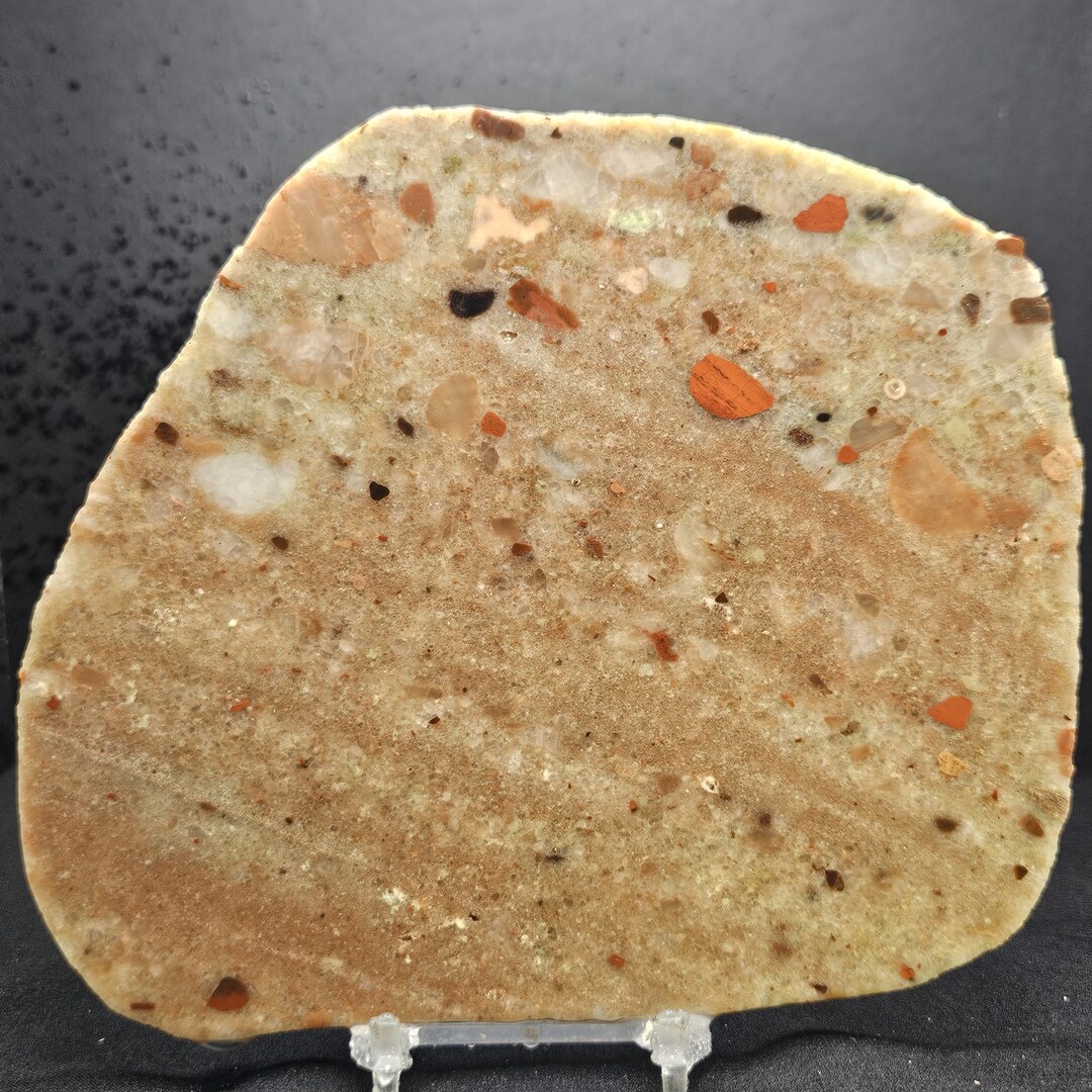 Pudding Stone From Michigan, Lapidary Slab, Natural Stone for Cabbing ...