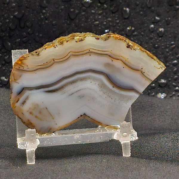 Utah Agate from Utah, Lapidary Slab, natural stone for cabbing, not polished