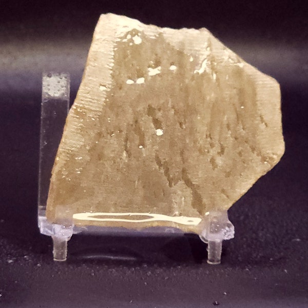 Honey Calcite from India, Lapidary Slab, natural stone for cabbing, not polished
