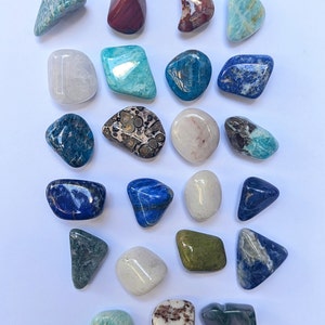 Mini Rock Magnets,Handcrafted Polished Gemstone, Natural Stone, Strong Neodymium Hold, Holiday Gift, Nature Inspired Decor, Set of 4