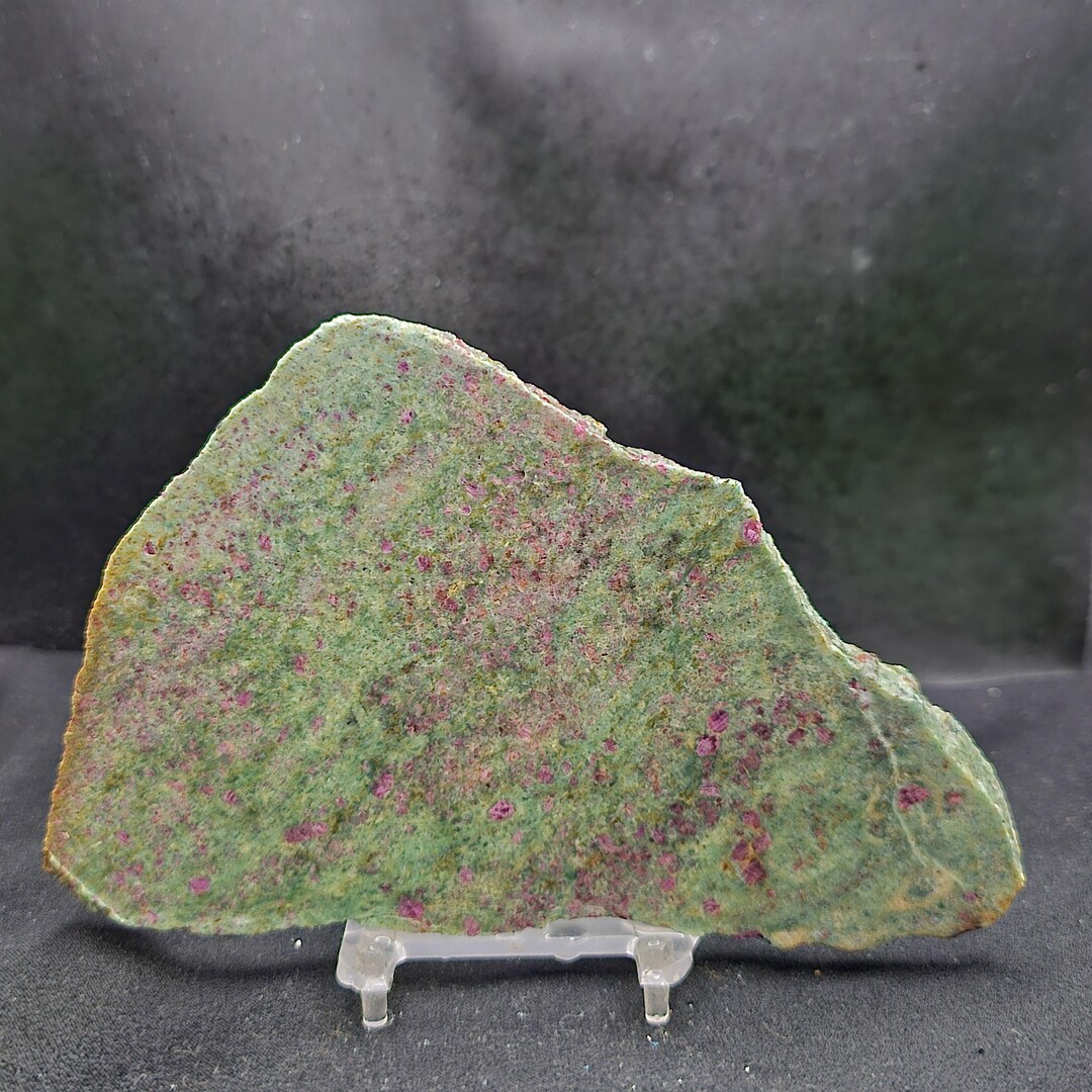 Ruby in Fuchsite From India, Lapidary Slab, Natural Stone for Cabbing ...