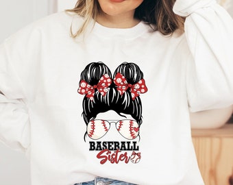 I'm Just Here For The Snacks, Baseball Sister Sweatshirt, Baseball Sister, Lightning Bolt, Baseball Youth, Game Day Sweater, Gift for Sister