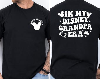 In My Disney Grandpa Era Shirt, Disney Grandpa Shirt, Custom Family Trip Tee, Matching Vacation Shirt, Magical Grandpa Disney Tee