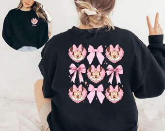 Disney Minnie Coquette Sweatshirt, WDW Disneyland Minnie Girl Trip Hoodie, Disney Birthday Girl, Disneyworld Princess Crewneck