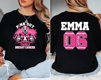 Breast Cancer Awareness Football Jersey / Women's Relaxed Fit / XS