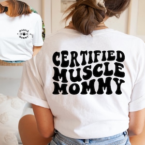 Certified Muscle Mommy Shirt, Motivational Shirt For Women, Personal Trainer Tee, Workout Shirt, Personal Trainer Shirt, Gift for Mom Shirt