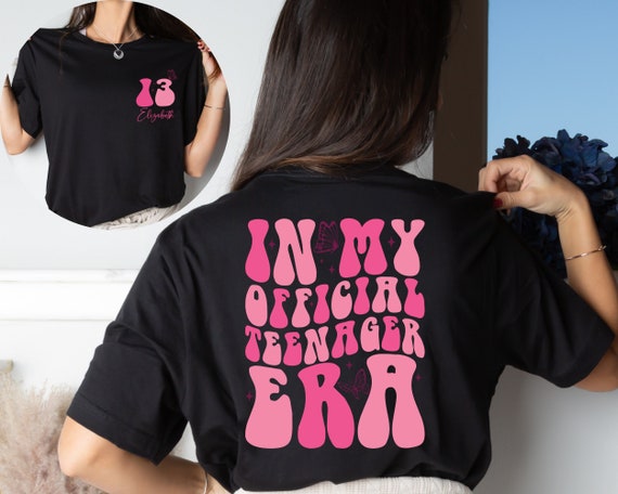 Teen Girls Gift 13th Birthday Shirt, Official Teenager Teen Girls Gift 13th Birthday Shirt, Official Teenager