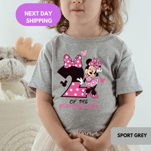 Minnie Mouse Birthday Girl Shirt, Disney Birthday Party, 2nd 3th 4th Birthday Gift, Disneyland Birthday Trip, Birthday Princess