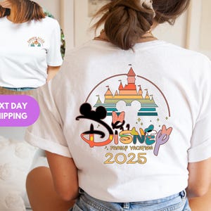 Disney Castle 2025 Shirts, Disney Family Matching T-shirt, Custom Disney Family 2025 Tee, Disney Trip Tee, 2025 Disney Family Vacation Shirt