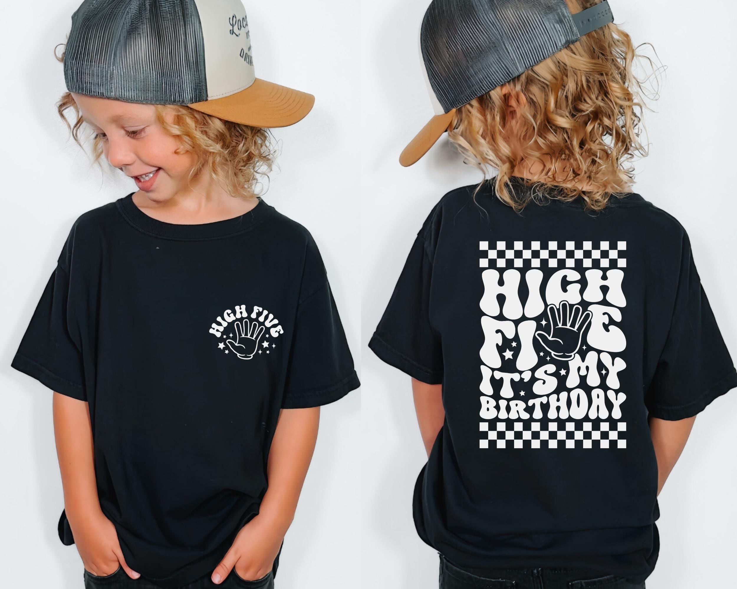 5th Birthday Shirt, Officially a Handful Shirt, Five Year Old Boy Birthday Tee, Funny Boy Birthday Shirt, Kids Birthday Gift, Birthday Shirt