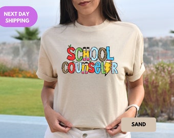School Counselor Shirt, School Counselor Tee, Teacher Name Shirt, School Counselor Gift, Back to School Teacher Shirt, Customized Teacher