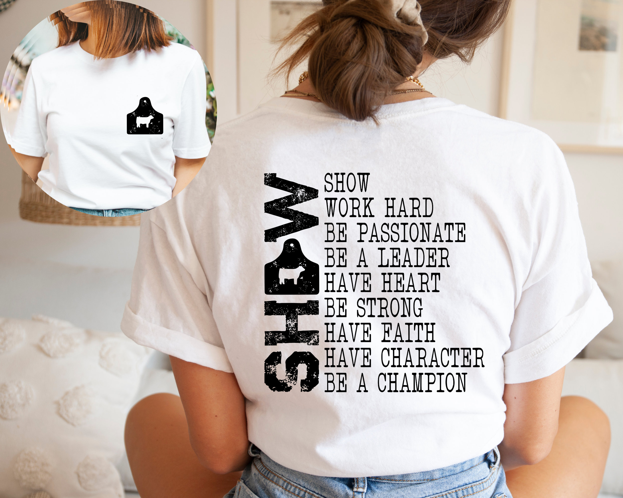 Youth Stock Show Shirt,  Farm Life Shirt, Show Mom Tee, Fair life, Livestock Tee Pig Shirt. Lamb Goat  Steer Dairy cow Horse Shirt