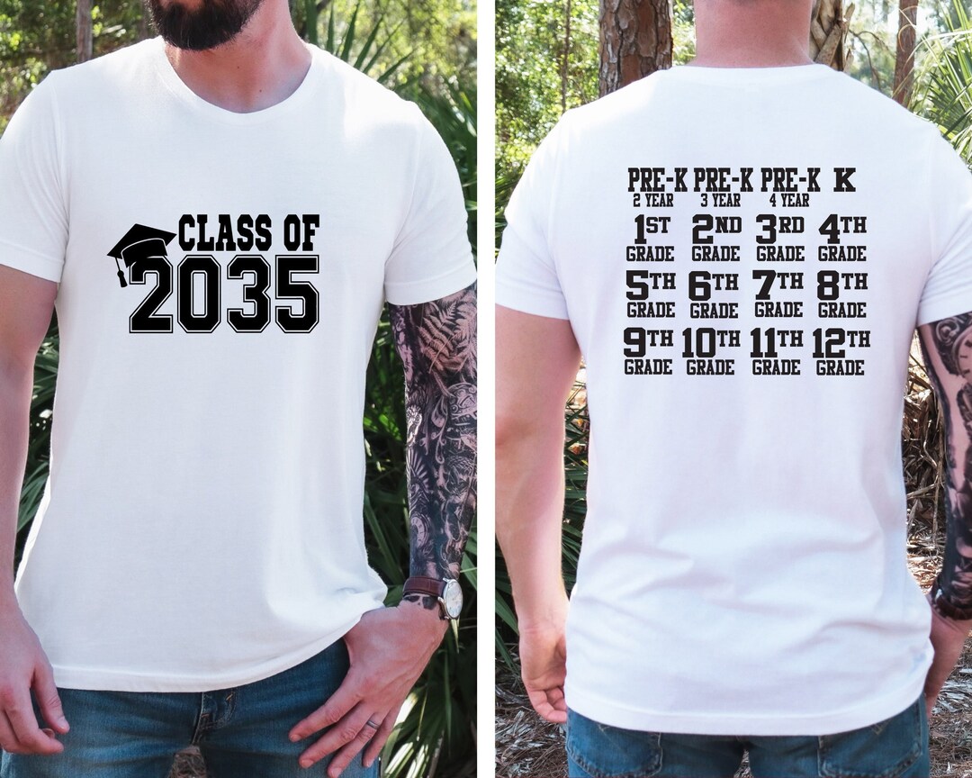 Class of 2035 Shirt, Class of 2035 Grow With Me Shirt, 2035 Graduation