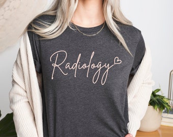 Radiology Shirt, RAD Tech Skeleton Shirt, Radiology Gifts, Gift for Xray Tech, X-ray Technologist, CT MRI Tech Appreciation Gift Tee
