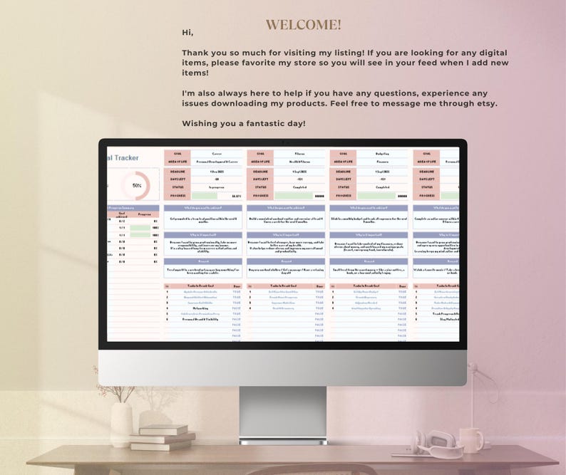 ADHD Life Planner Spreadsheet | Daily Task & Habit Tracker | Executive ...