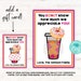 Printable Appreciation Card, Instant Download, Add Dunkin' Donuts Gift ...
