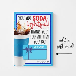 Porta carte regalo Pop, modello di carta regalo Diet Pepsi Pop Soda, regalo di Pop Soda per stazione di servizio, porta carte regalo stampabile di Pop Soda alla fontana